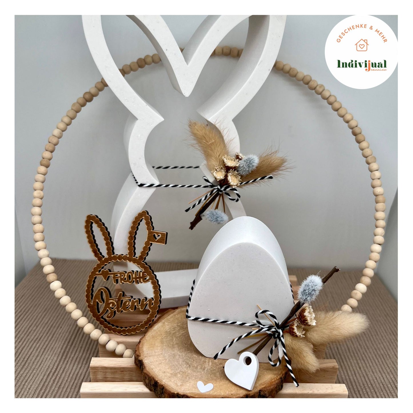 Silikonform Gießform Hase klein Hasensilhouette Silikon 3 in 1