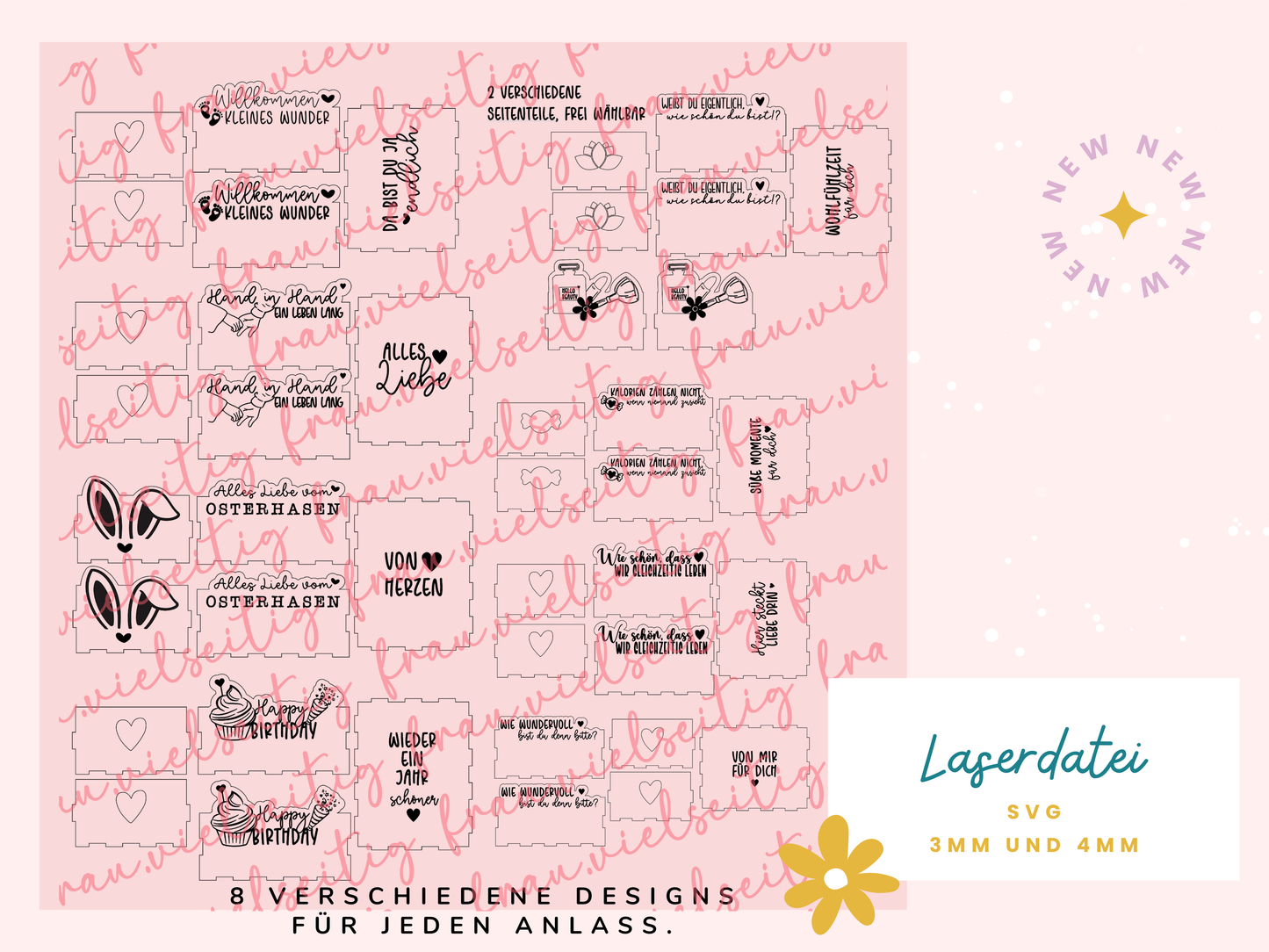 Laserdatei Geschenkbox Bundle Boxen Box Weihnachten Geburtstag Geldgeschenk Mitbringsel Digitale Datei