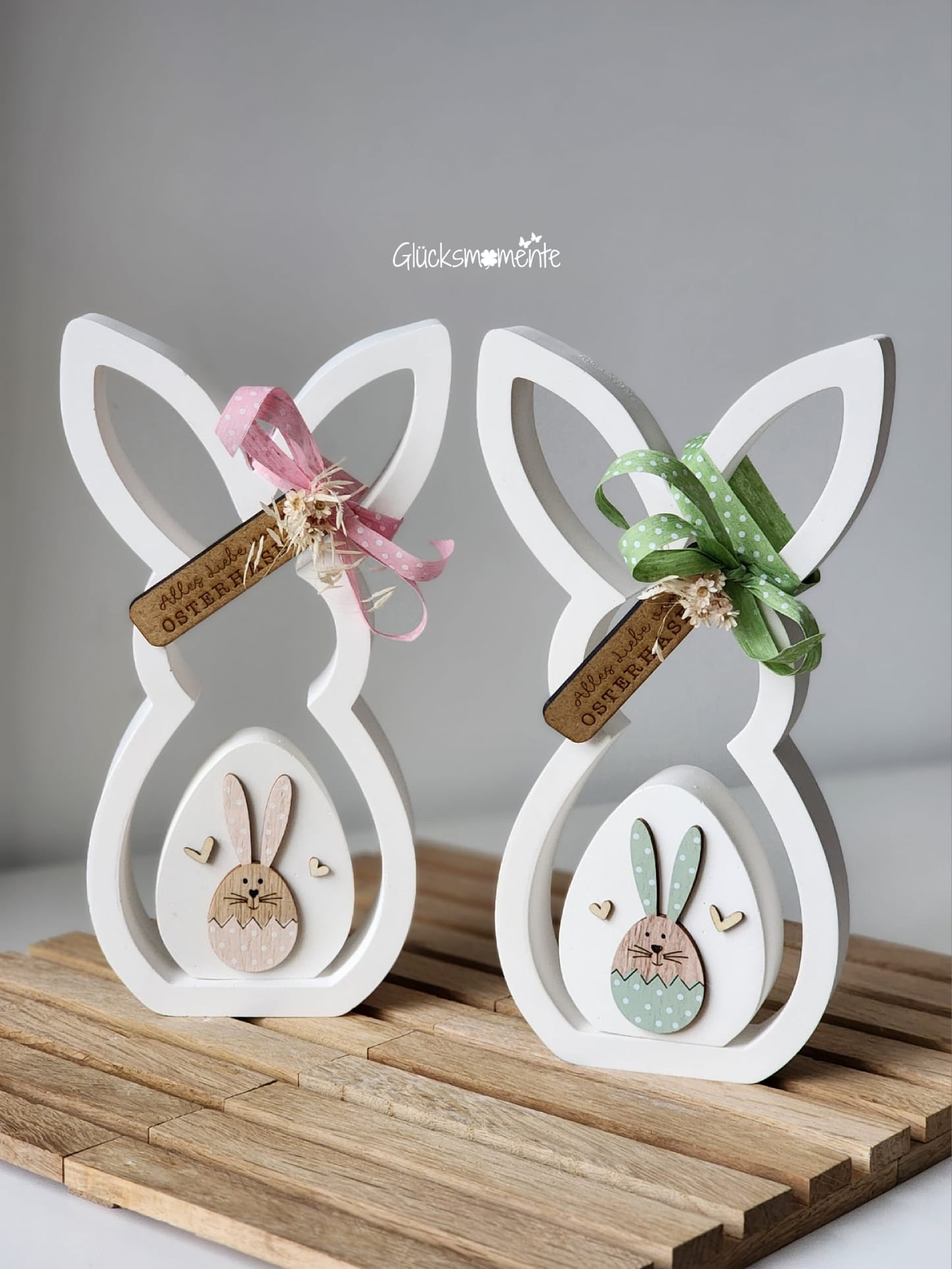 Silikonform Gießform Hase klein Hasensilhouette Silikon 3 in 1