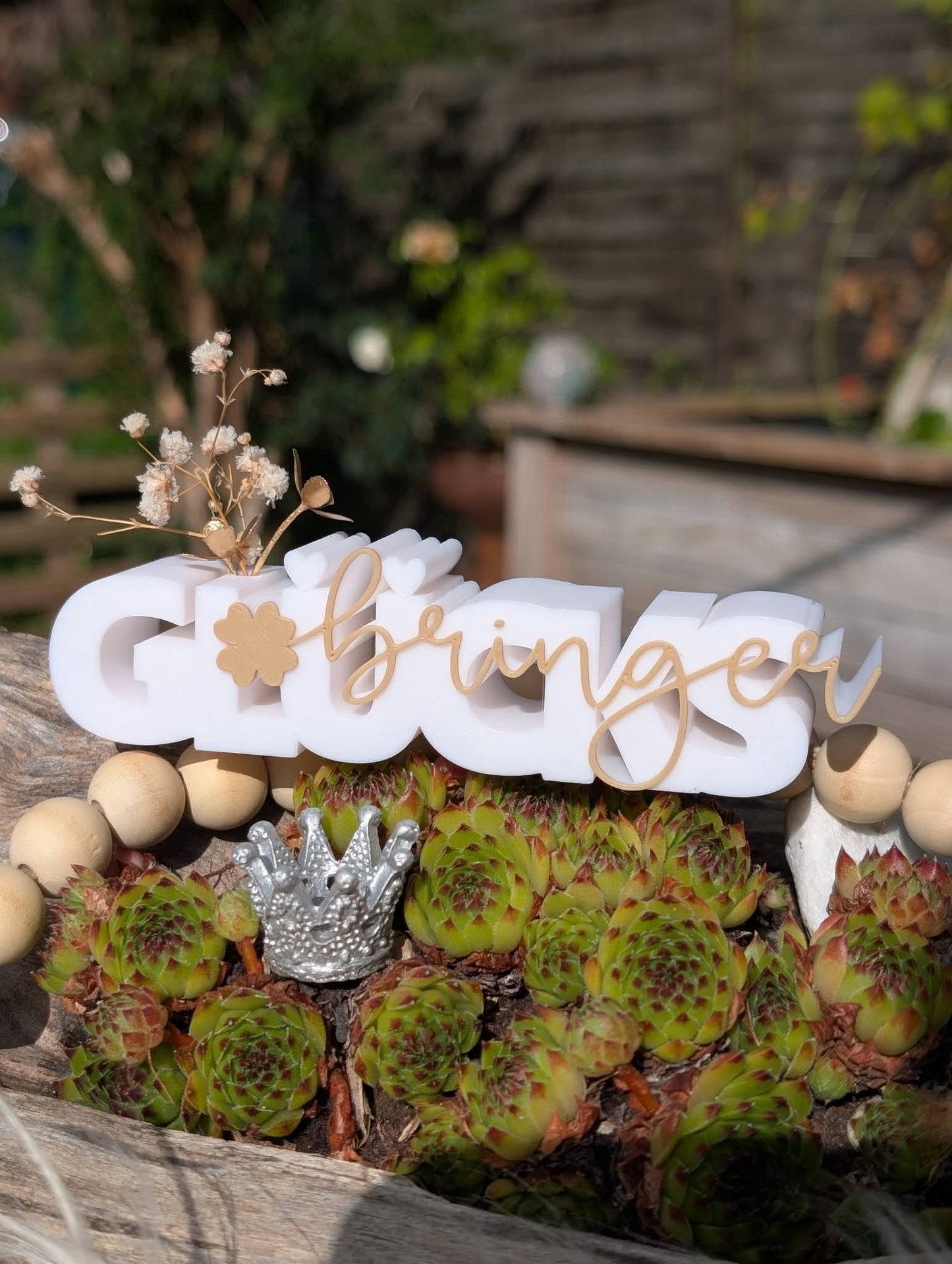 Glücksbringer mit Vase 3D Druck Datei STL 3mf Geschenk Deko Mitbringsel