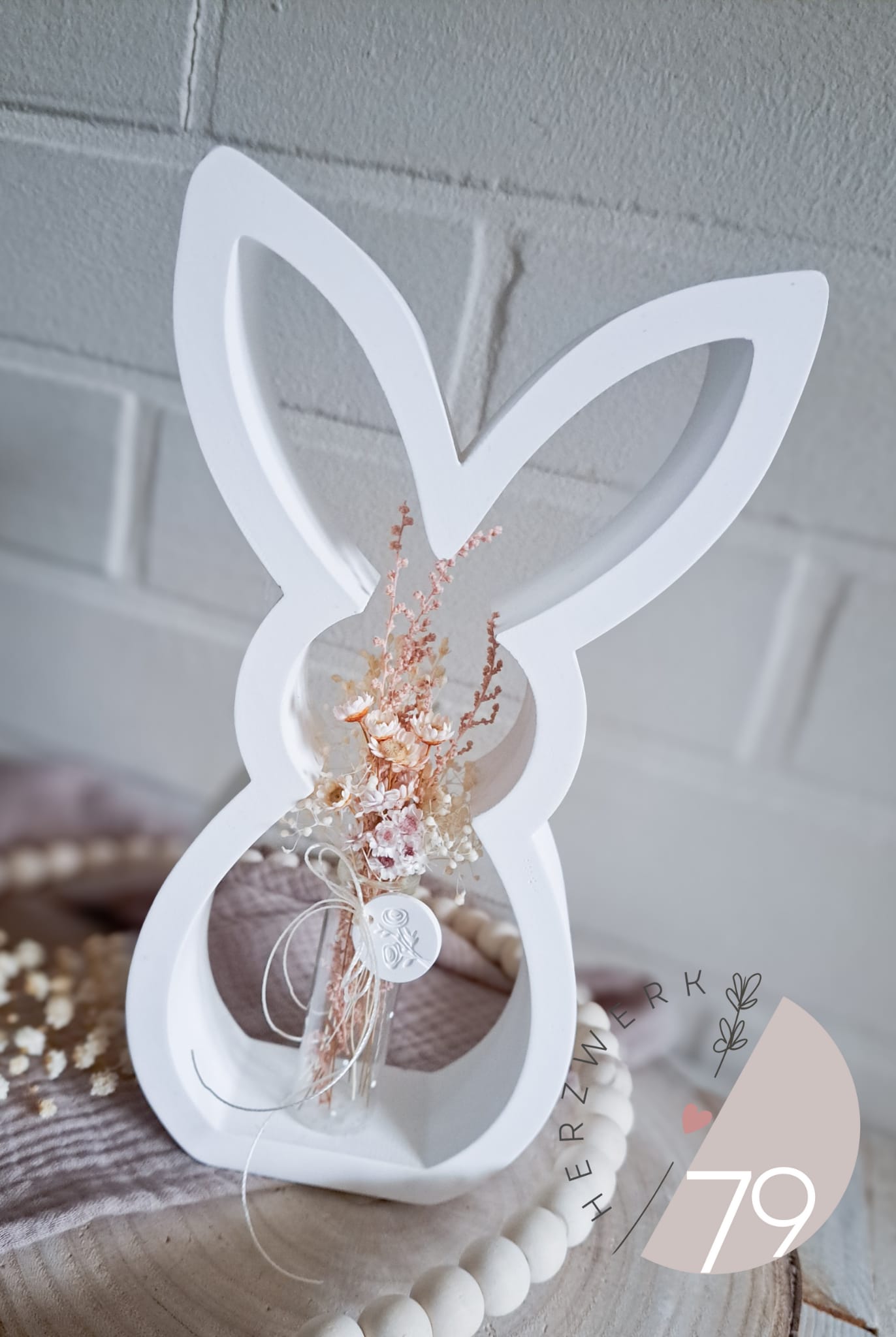 Silikonform Gießform Hase klein Hasensilhouette Silikon 3 in 1