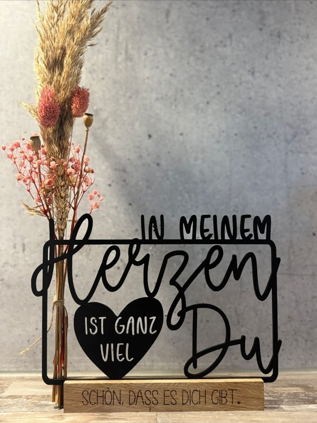 In meinem Herzen ist ganz viel Du für Klötzchen Laser Datei svg Geschenk Deko Mitbringsel Freundschaft Familie