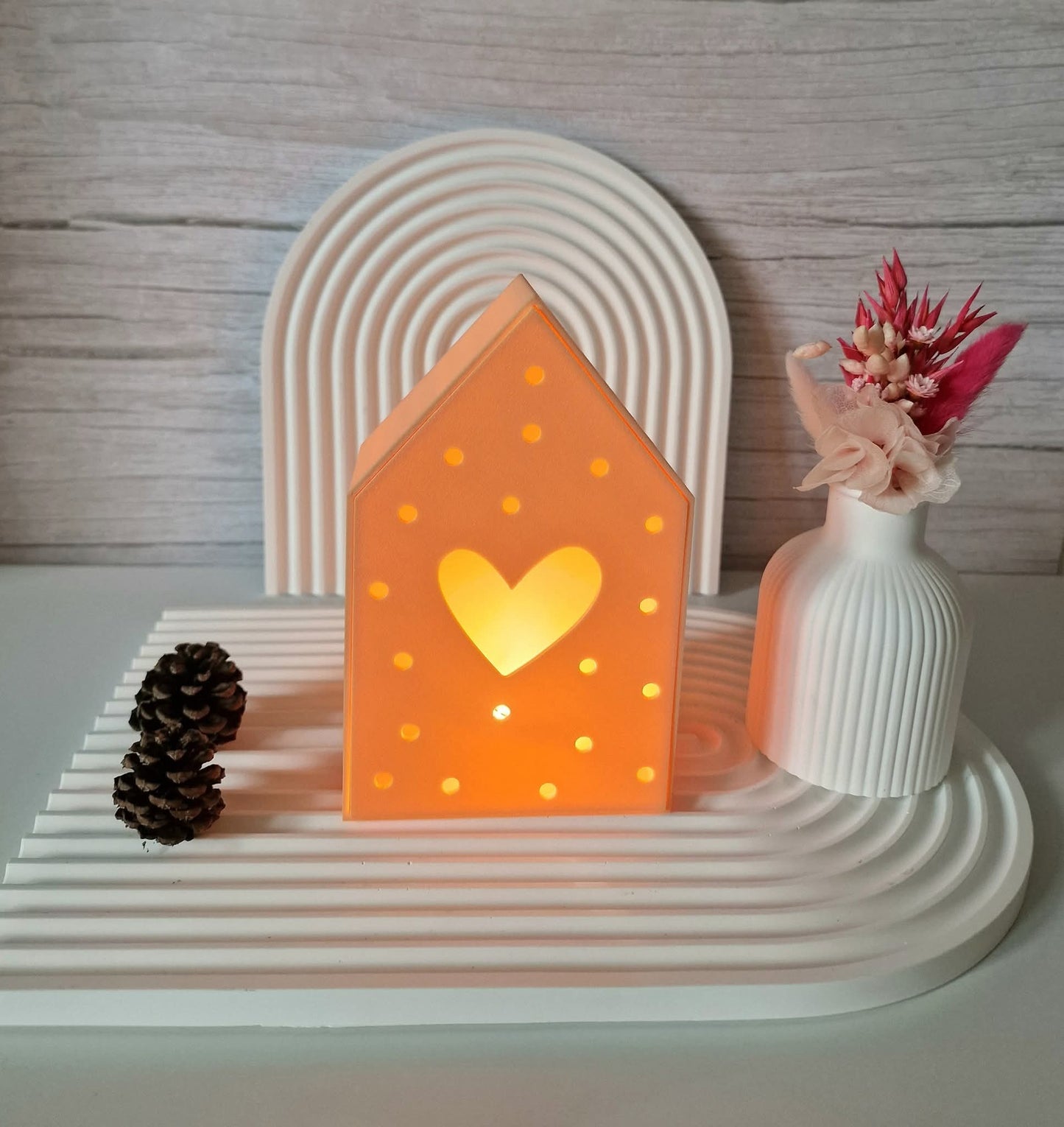 Lichterhäuser für LED Teelicht 3D Druck Datei STL 3mf Geschenk Deko Lampe Mitbringsel (Kopie)