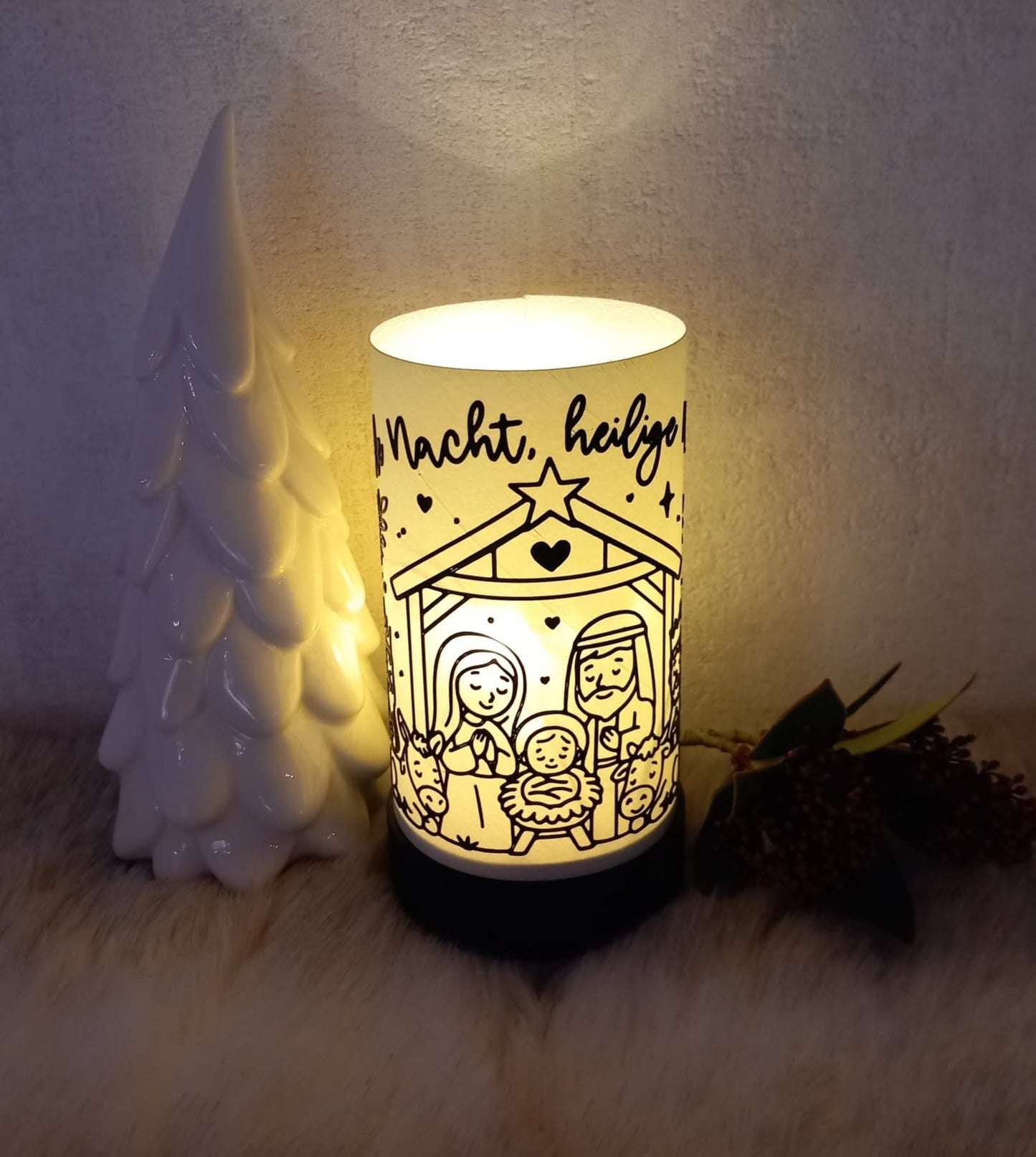 Cozy Lights Teelichtaufsatz Windlicht Nachtlicht 3D Druck Datei STL 3mf Geschenk Deko Lampe Mitbringsel
