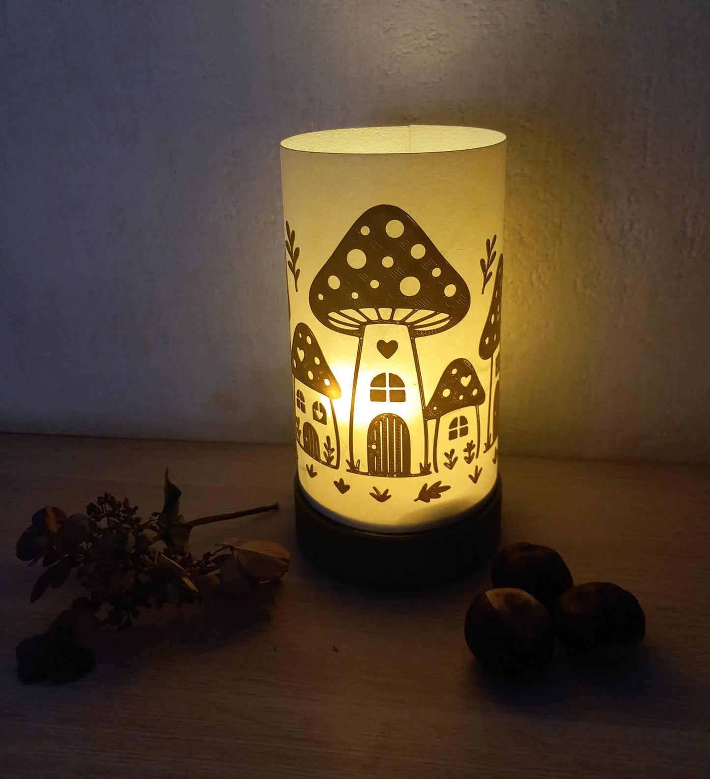 Cozy Lights Teelichtaufsatz Windlicht Nachtlicht 3D Druck Datei STL 3mf Geschenk Deko Lampe Mitbringsel