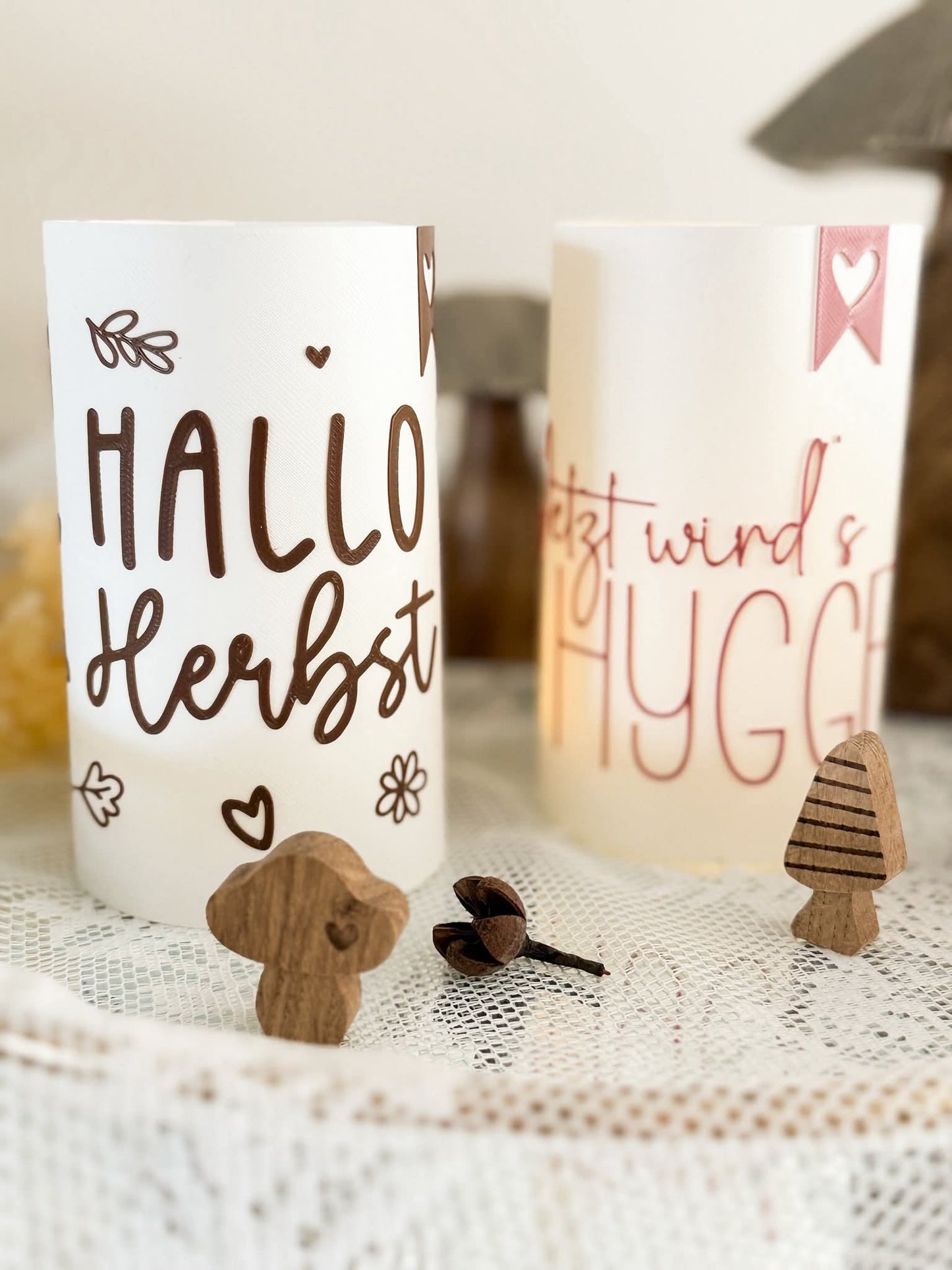 Cozy Lights Teelichtaufsatz Windlicht Nachtlicht 3D Druck Datei STL 3mf Geschenk Deko Lampe Mitbringsel