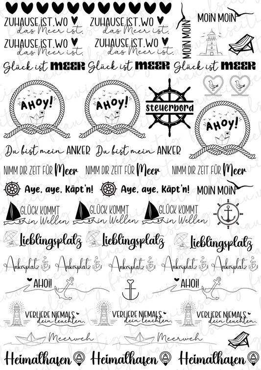 #K4 Ahoy Kerzenfolie - Kerzentattoos - A4 Bogen