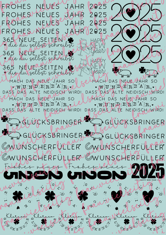 #K14 Kerzenfolie - Kerzentattoos - Silvester 2025 Glücksbote