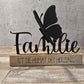 Familie Schmetterling für Klötzchen Laser Datei svg Geschenk Deko Mitbringsel