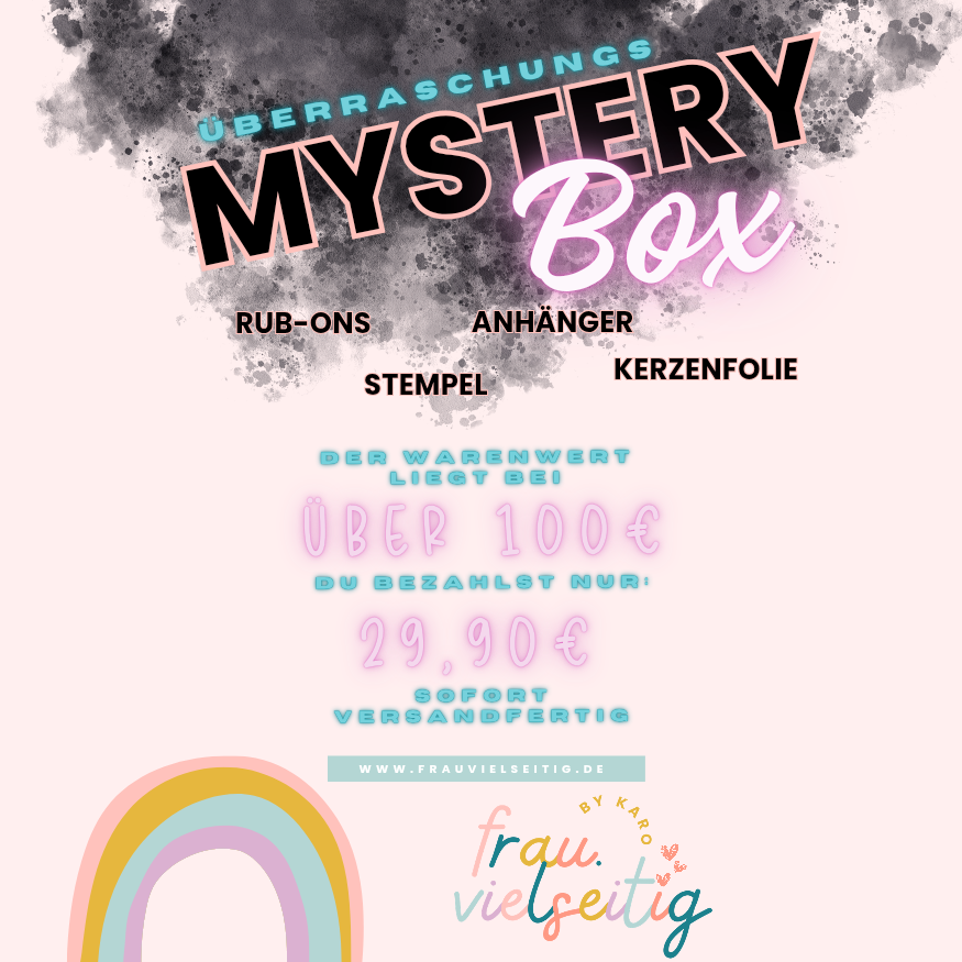 Mystery Box - Überraschungs Special ♡ RubOns Kerzenfolie Stempel Anhänger