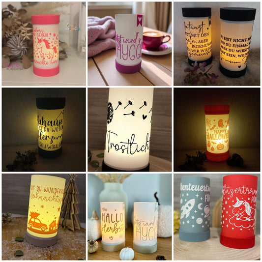Cozy Lights Teelichtaufsatz Windlicht Nachtlicht 3D Druck Datei STL 3mf Geschenk Deko Lampe Mitbringsel