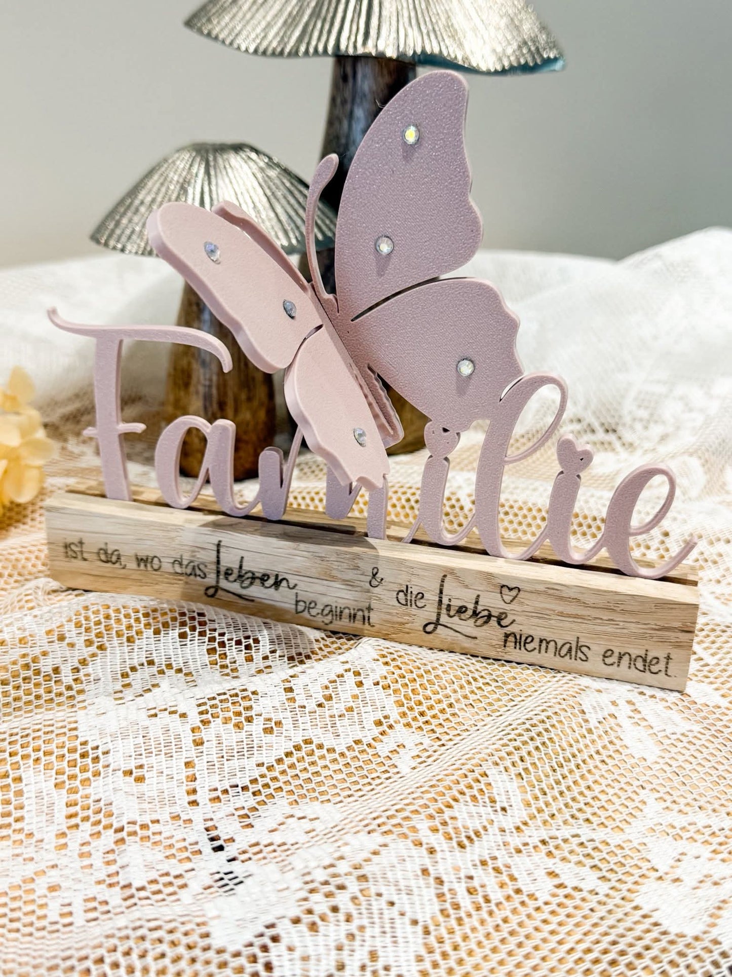 Familie Schmetterling für Klötzchen 3D Druck Datei STL 3mf Geschenk Deko Mitbringsel