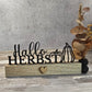 Hallo Herbst für Klötzchen Laser Datei svg Geschenk Deko Mitbringsel Freundschaft Familie Kürbis
